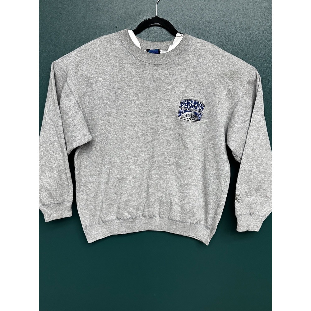 Starter NHL Maple Leaf Gardens 65th Anniversary Sweatshirt Gray Size L SKU 183